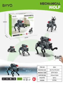 2840 Great Remote Control Mechanical Wolf Shooting Bionic Robot Hot Toy for Kids