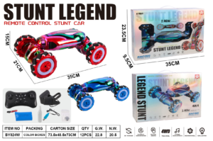 Gesture Sensing RC Stunt Car 4WD Transform Mecanum Wheel Remote Control Twist Car