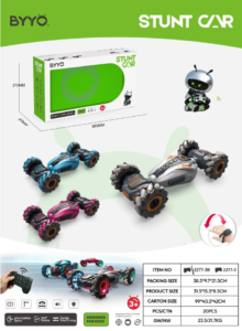 Gesture Sensing RC Stunt Car 360° Rotating Twist Off-Road Remote Control Car with Spray & Light