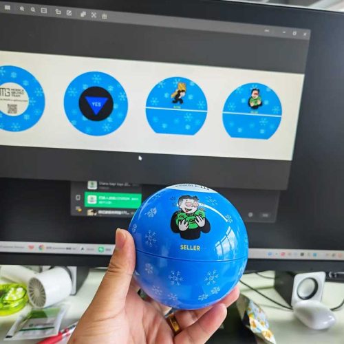 Custom logo magic 8 ball with branded artwork on the product surface Custom logo magic 8 ball with branded artwork on the product surface